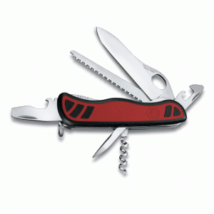 Нож перочинный Victorinox Forester, 111 мм, 10 функций, рукоять нейлон, красно-черный