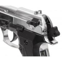  Охолощенный пистолет Beretta 92 CO Курс-С (Хром)
