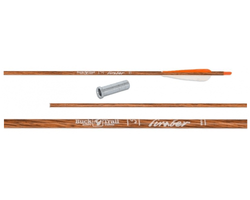Стрела лучная карбоновая 33″ BUCK TRAIL TIMBER 350 (натуральное перо)