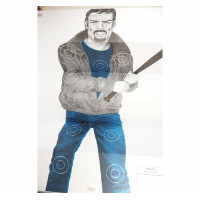 Мишень «Хулиган с битой» (1x1,5 м)